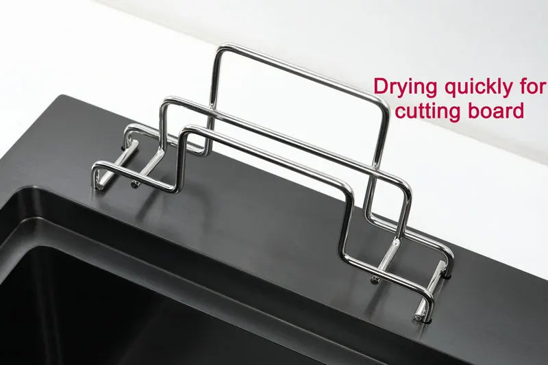 Black High Low Sink Sink Knife Holder Vegetable