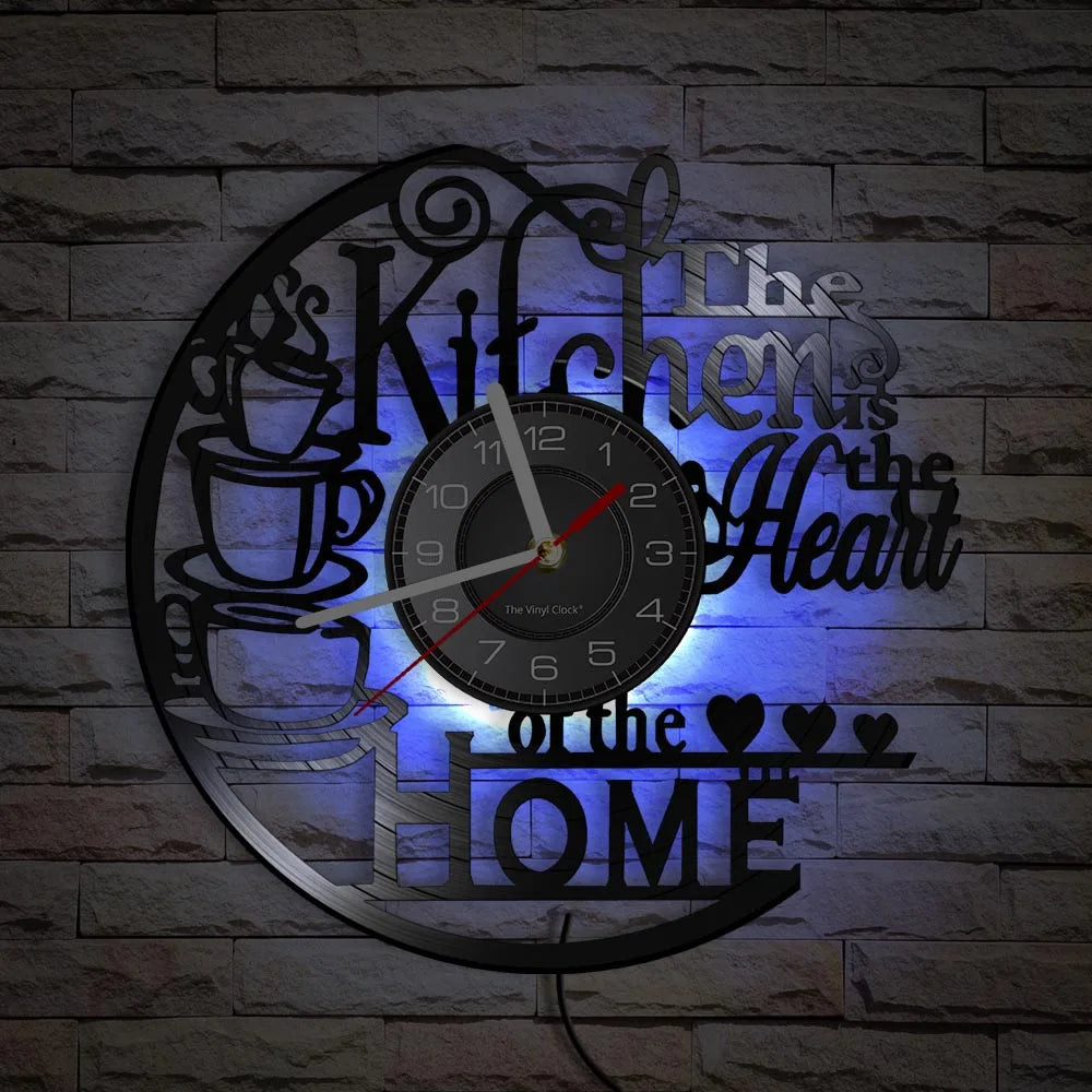 Is Heart Of Vinyl Record Wall Clock Cooking