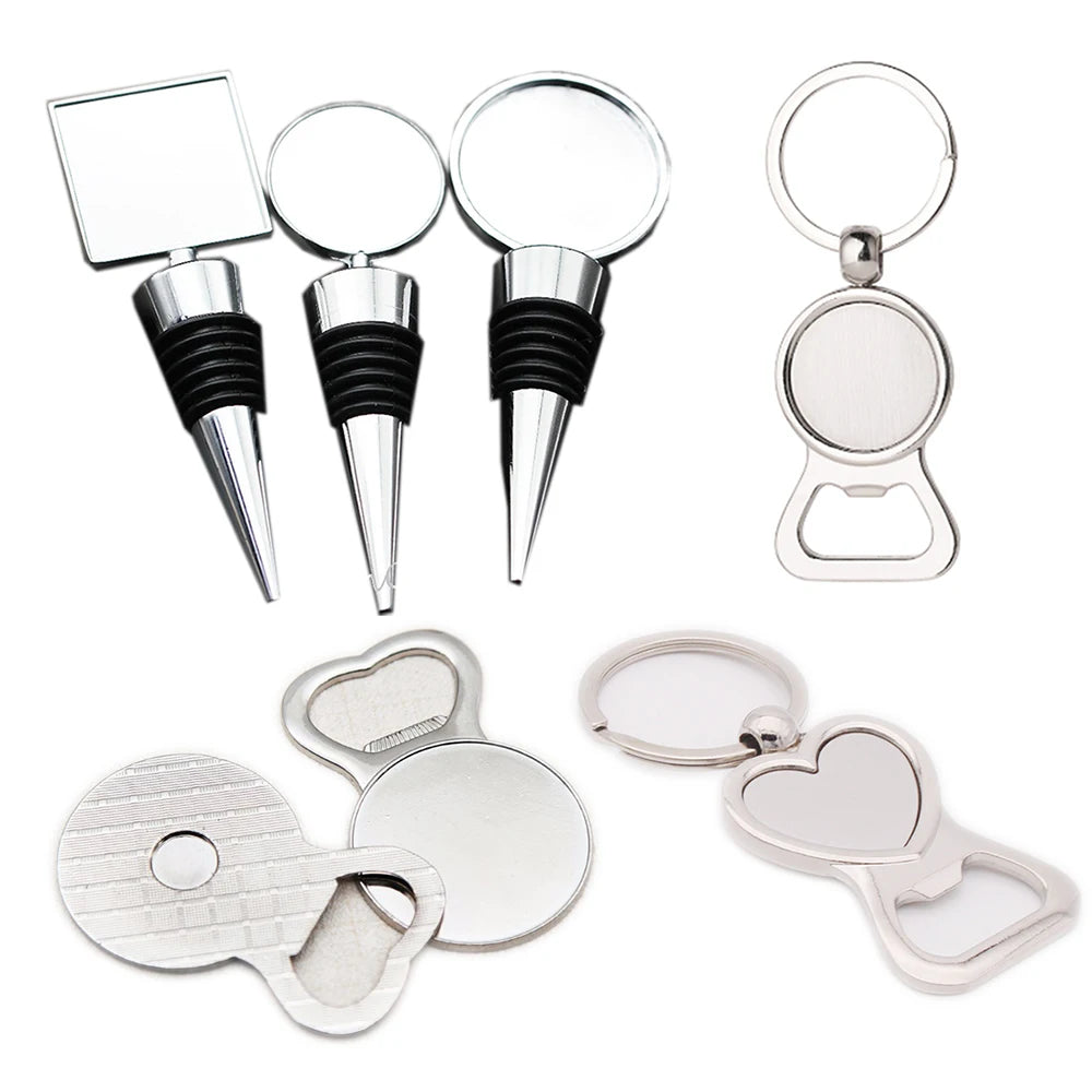 10pcs Variety Of Style Wine Stopper Bottle Opener