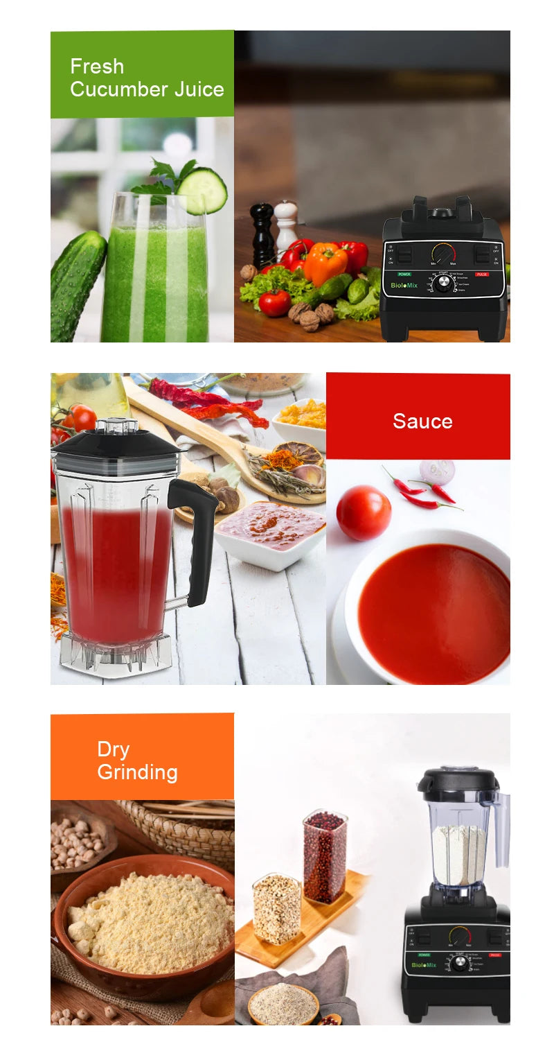 Biolomix Bpa 2l Jar 2200w Professional Smart Timer