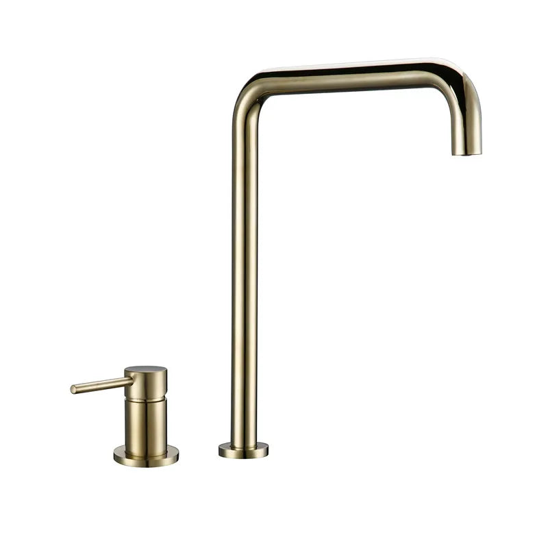 Modern Style Bathroom Basin Mixer Tap Dual Holder