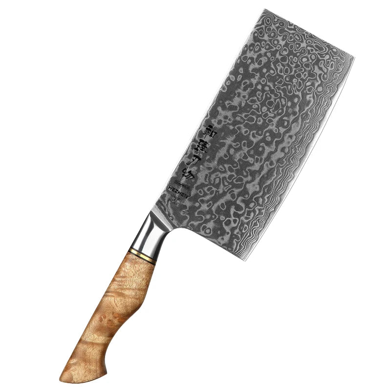 Hezhen Knife 1-7pc Damascus Steel Knives Chef Knife