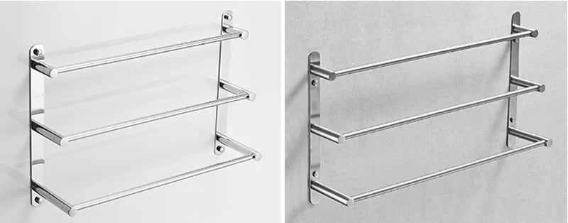 Chrome Bathroom Towel Rack 304 Stainless Steel Towel