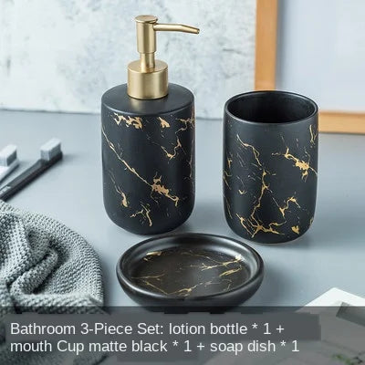 Resin Bathroom Emulsion Bottle High-Grade Wash Gargle Cup