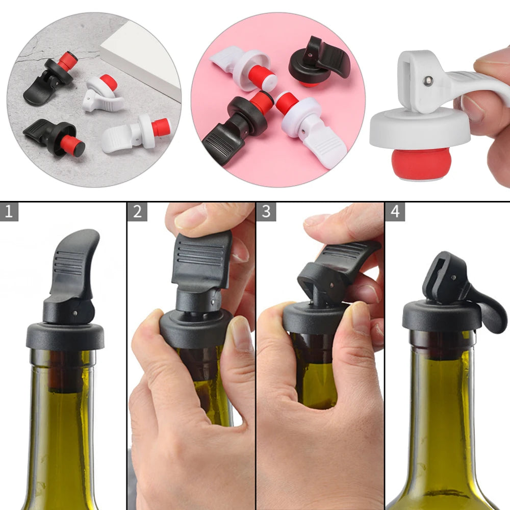 Poker Shape Silicone Wine Stopper Red Wine Bottle