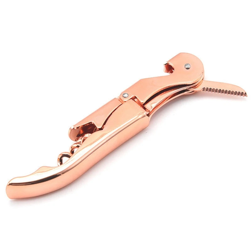 Rose Gold Corkscrew Wine Beer Bottle Opener Utensils
