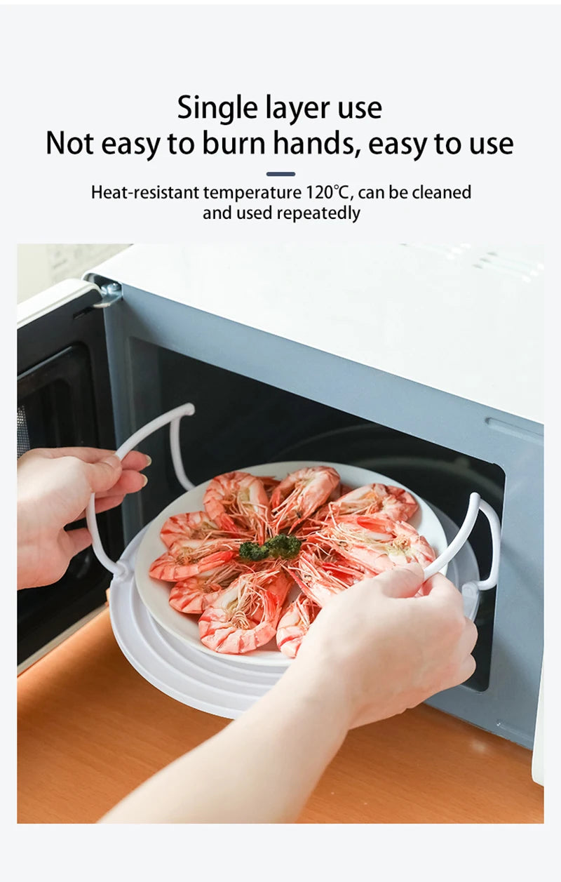 Microwave Storage Rack Meal Heating Tiered Steaming Rack
