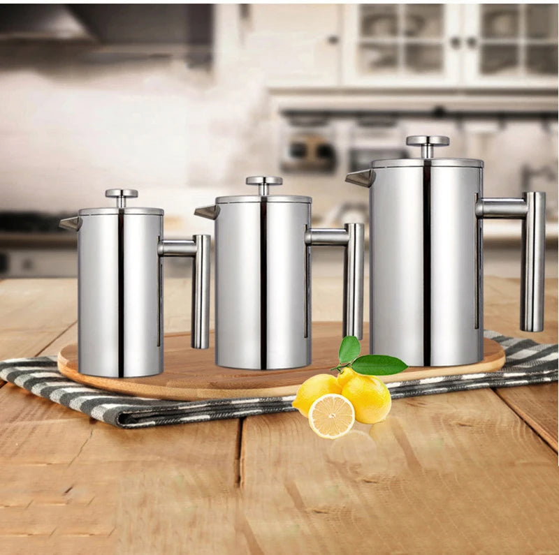 5l Coffee Maker French Press Stainless Steel Espresso