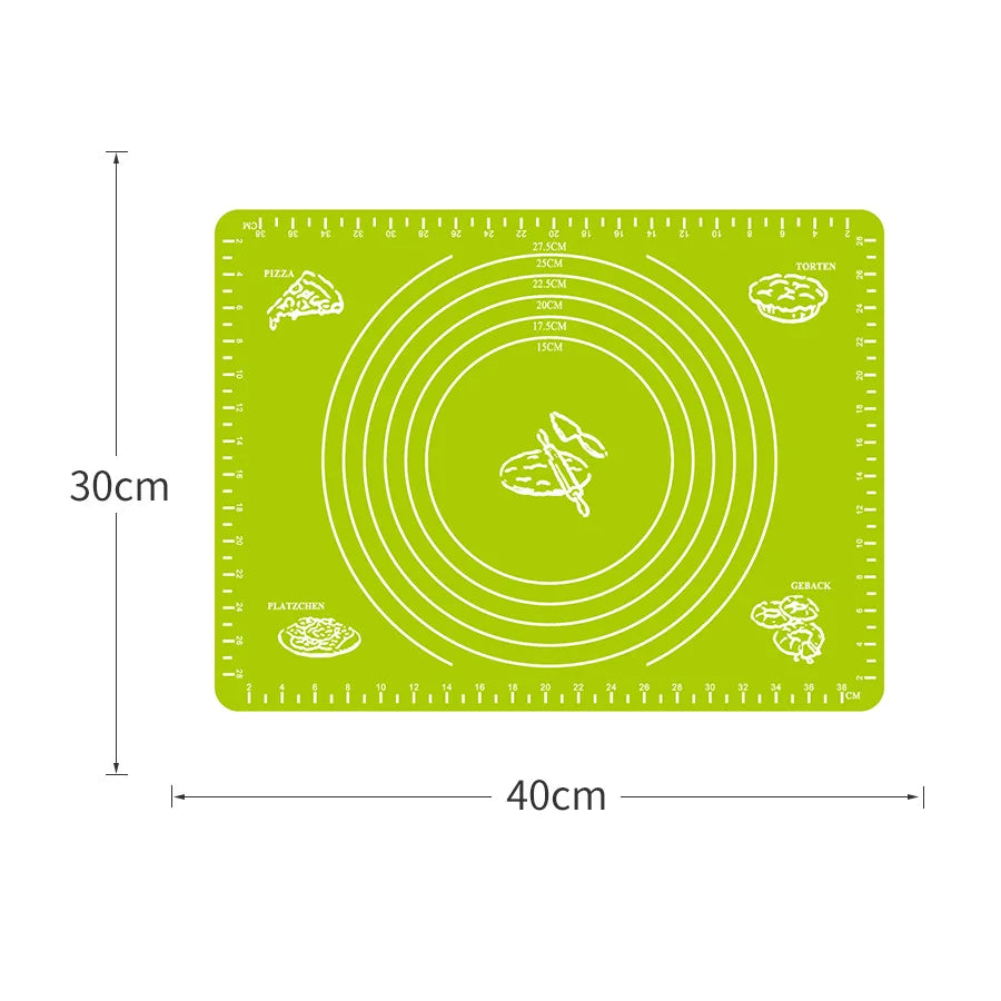 Multicolor Silicone Baking Mat 70/50/40cm Sheet Pizza Dough