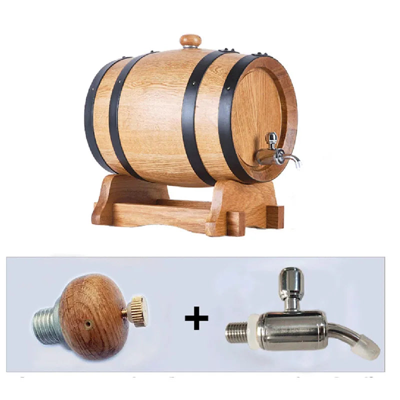 Solid Wood Oak Barrels Wooden Carbonized Barrel Self