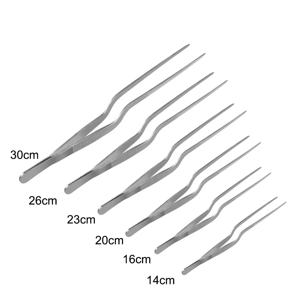 Tongs Utensils Bbq Tweezer Food Clip Stainless Steel