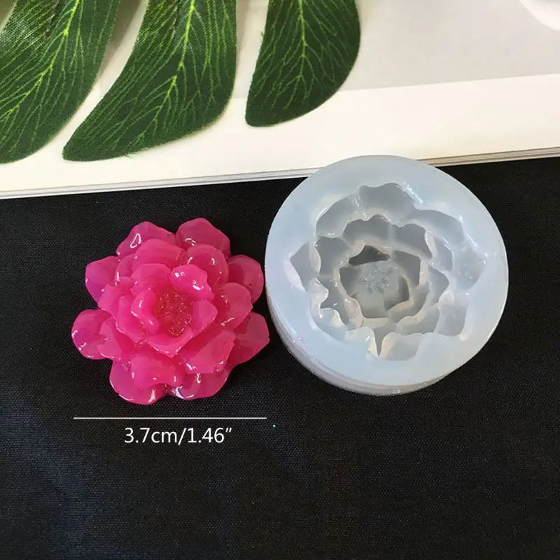 10 Styles 3d Flower Silicone Mold Resin Camellia