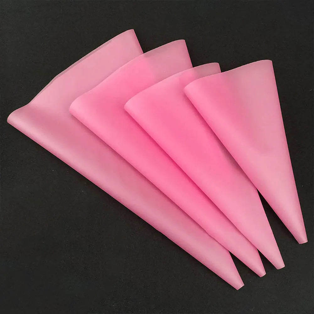 Silicone World 4pcs Cream Pastry Bag Diy Cake
