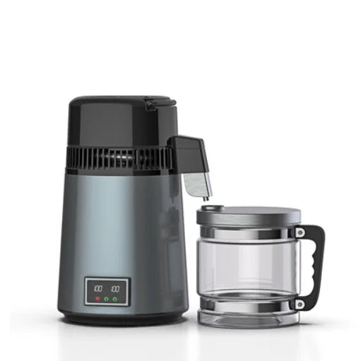 Water Distiller W/ Glass Container 750w 1gal/4l Capacity