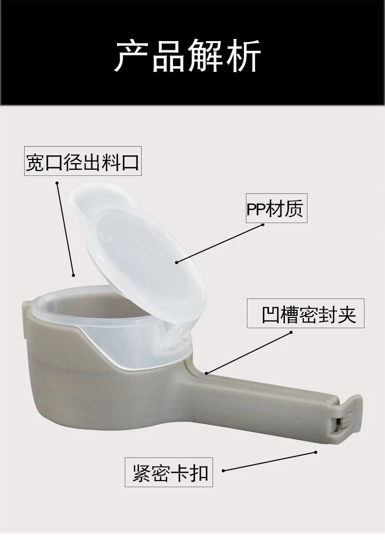 Food Storage Bag Sealing Clips Plastic Cap Sealer