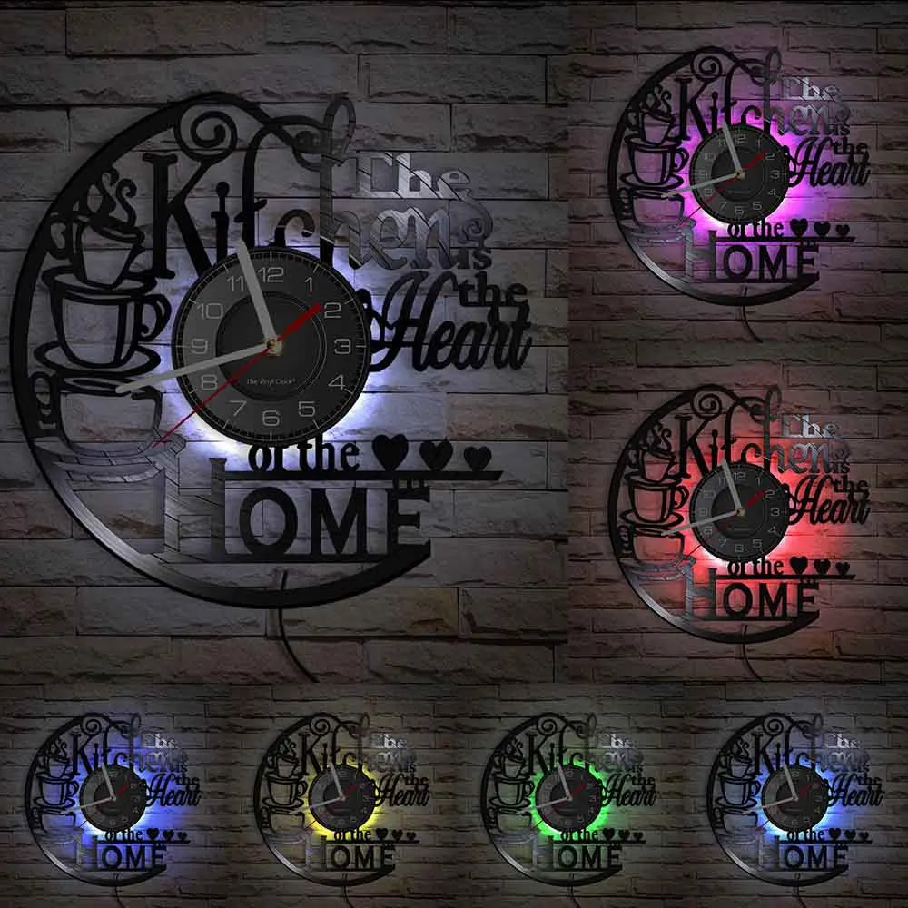 Is Heart Of Vinyl Record Wall Clock Cooking