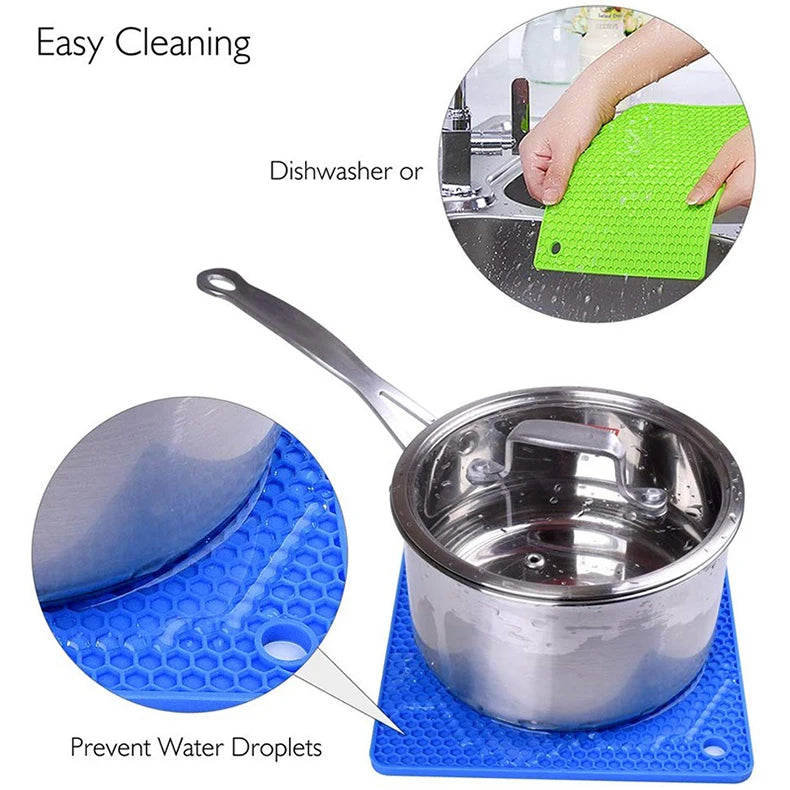 18cm Honeycomb Silicone Mat Drink Cup Coasters Heat