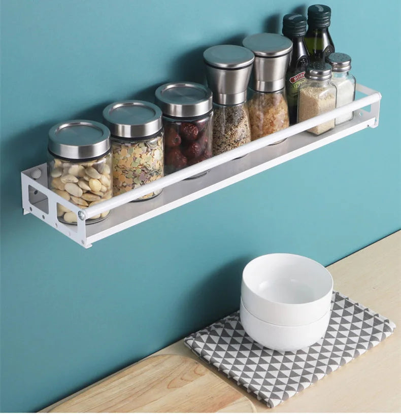 Multi-Purpose Organizer Wall Mount Spice Rack Shelf Bracket