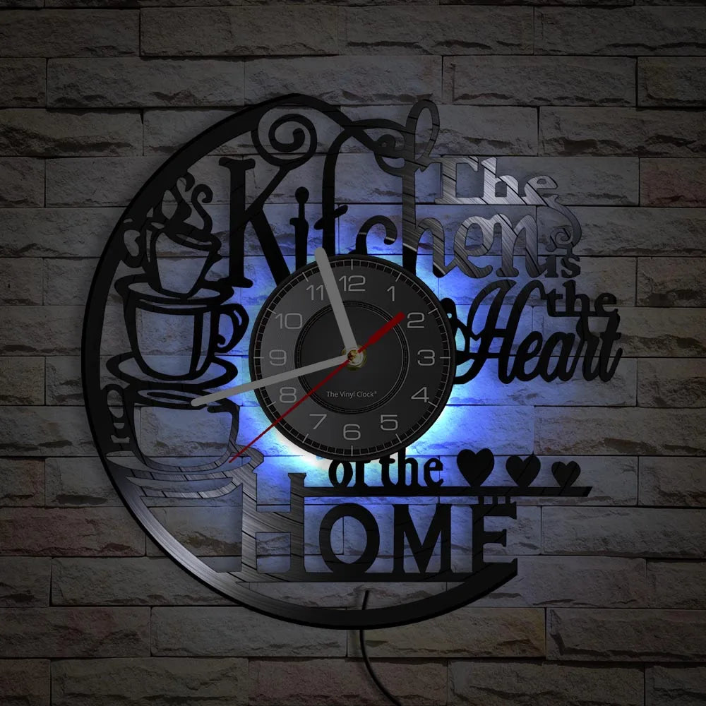 Is Heart Of Vinyl Record Wall Clock Cooking