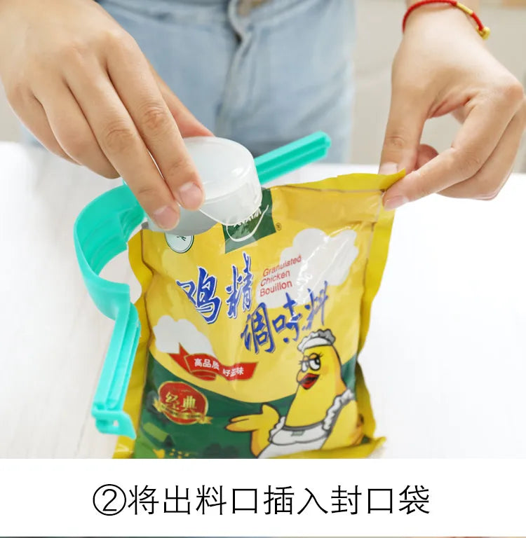 Food Storage Bag Sealing Clips Plastic Cap Sealer