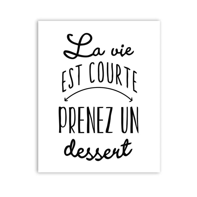 French Bon Appetit Art Print Wall Decor Housewarming