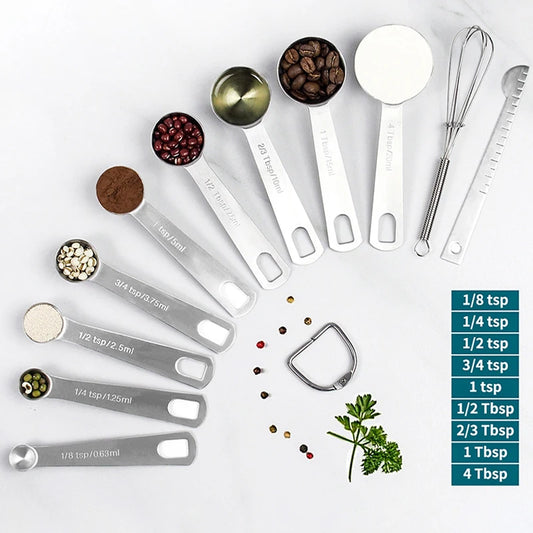 Measuring Spoons - Heavy Duty Stainless Steel Measuring