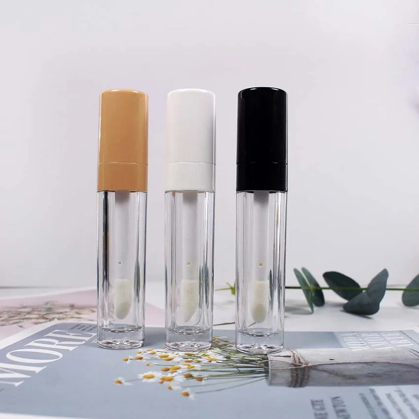 8ml Thick Wall Clear Lipgloss Tube Big Brush
