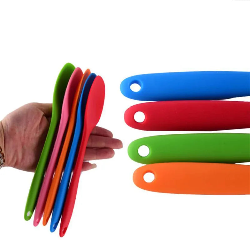 Cake Butter Spatula Silicone Spoon Mixing Spoon Long-Handled