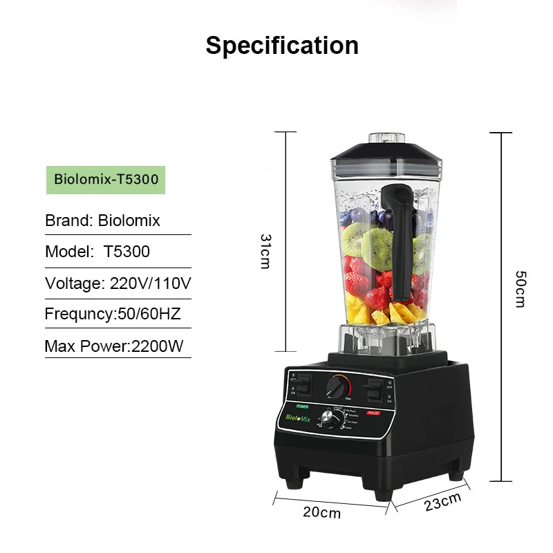 Biolomix Bpa 2l Jar 2200w Professional Smart Timer