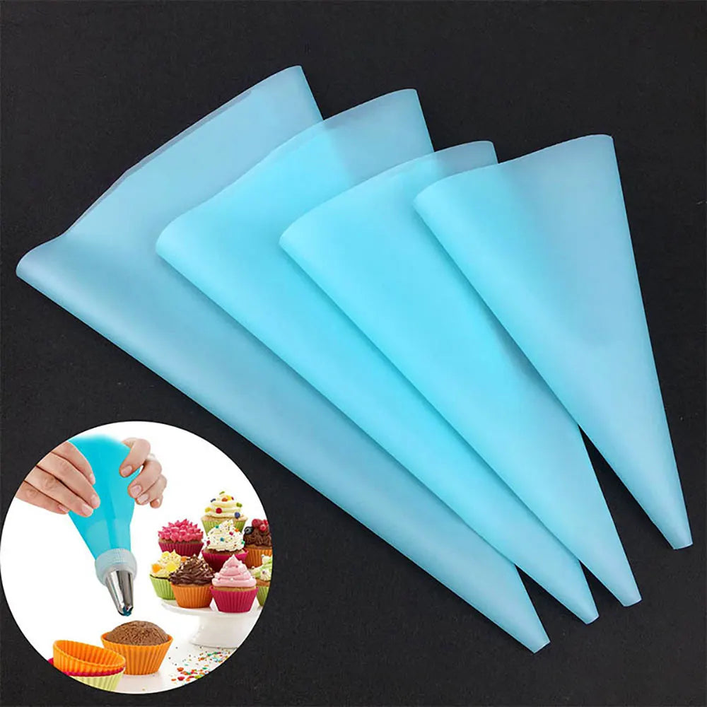 Silicone World 4pcs Cream Pastry Bag Diy Cake