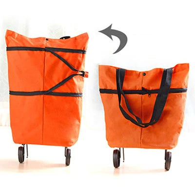 Folding Reusable Shopping Bags Small Pull Cart Buy