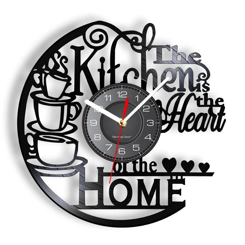 Is Heart Of Vinyl Record Wall Clock Cooking