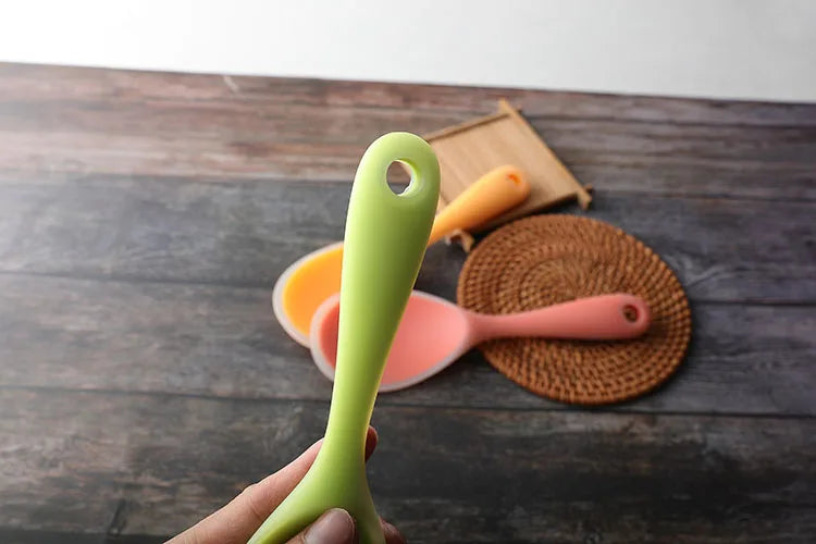 Colorful Silicone Rice Spoon Non-Stick Cooking Spoons Sushi