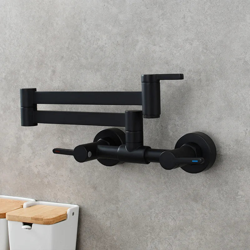 Pot Filler Tap Wall Mounted Foldable Faucet Cold