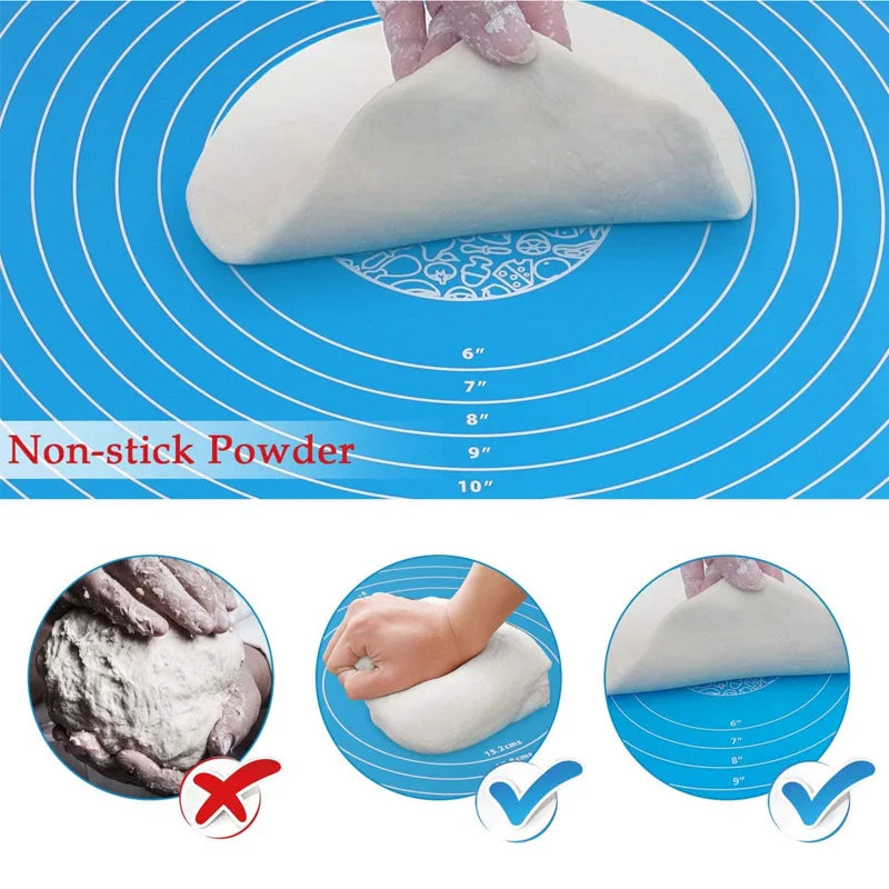 Multicolor Silicone Baking Mat 70/50/40cm Sheet Pizza Dough