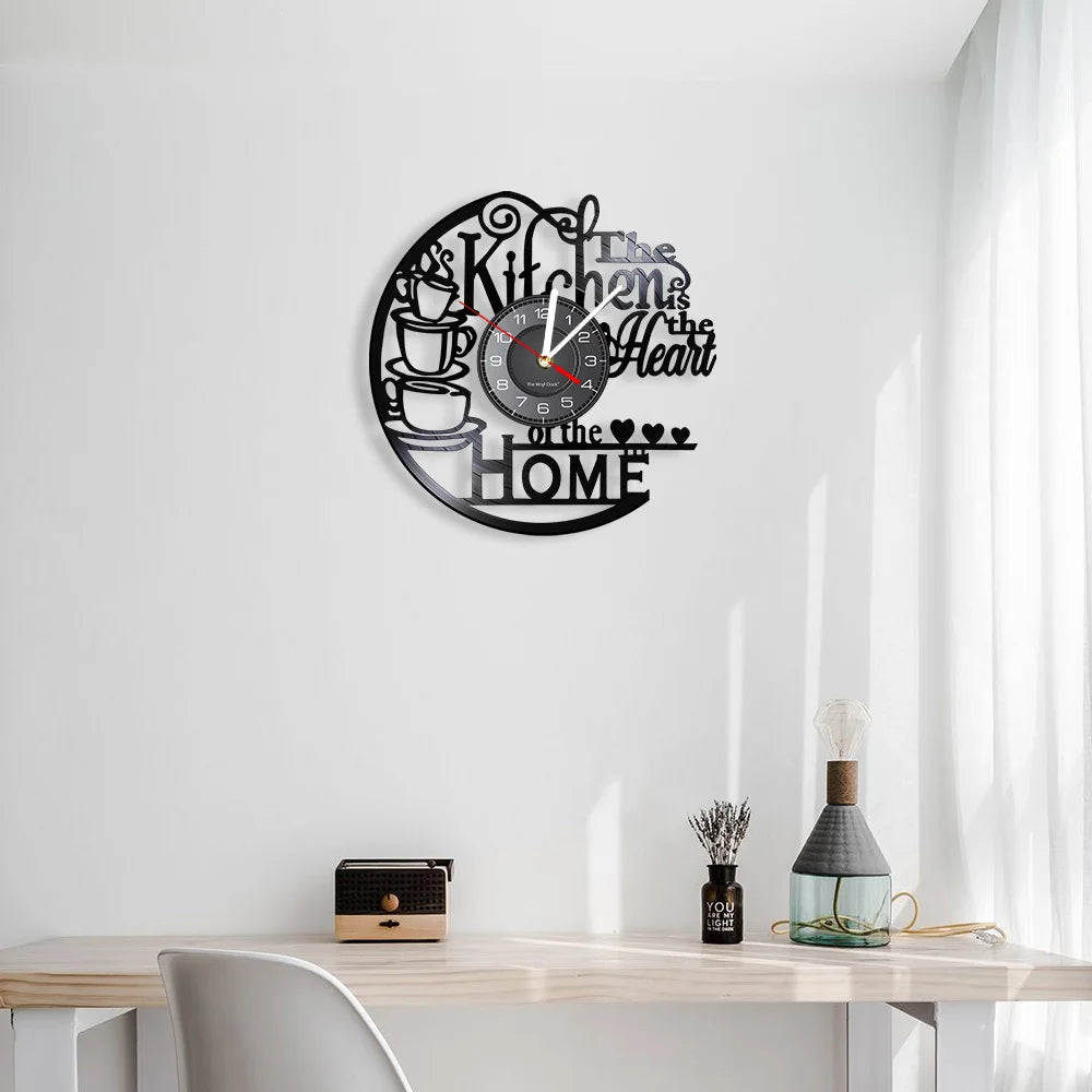 Is Heart Of Vinyl Record Wall Clock Cooking