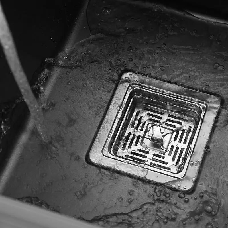 Black Sink Hidden Bowl Bar Small Size Sink