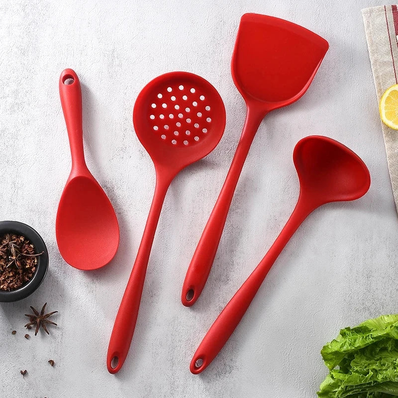 1-4pcs Non-Stick Spatula Shovel Soup Spoon Colander Rice