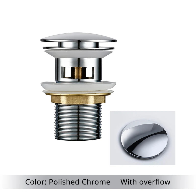 Bathroom Basin Gunmetal Pop-Up Drain Waste Stopper Sink