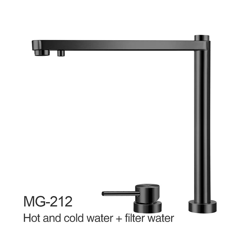 Asras Sink Faucet 304 Stainless Steel Lifting Faucet