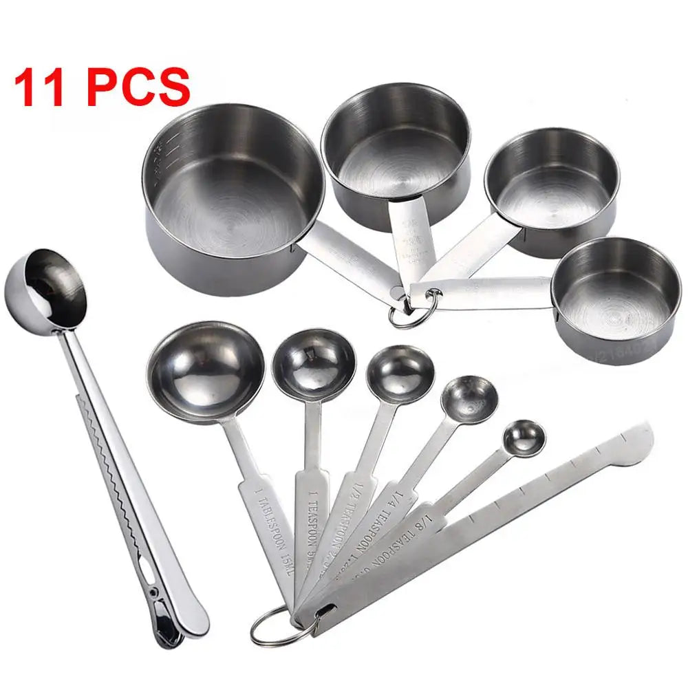 Upors Measuring Cups Premium Stackable Measuring Spoon Stainless
