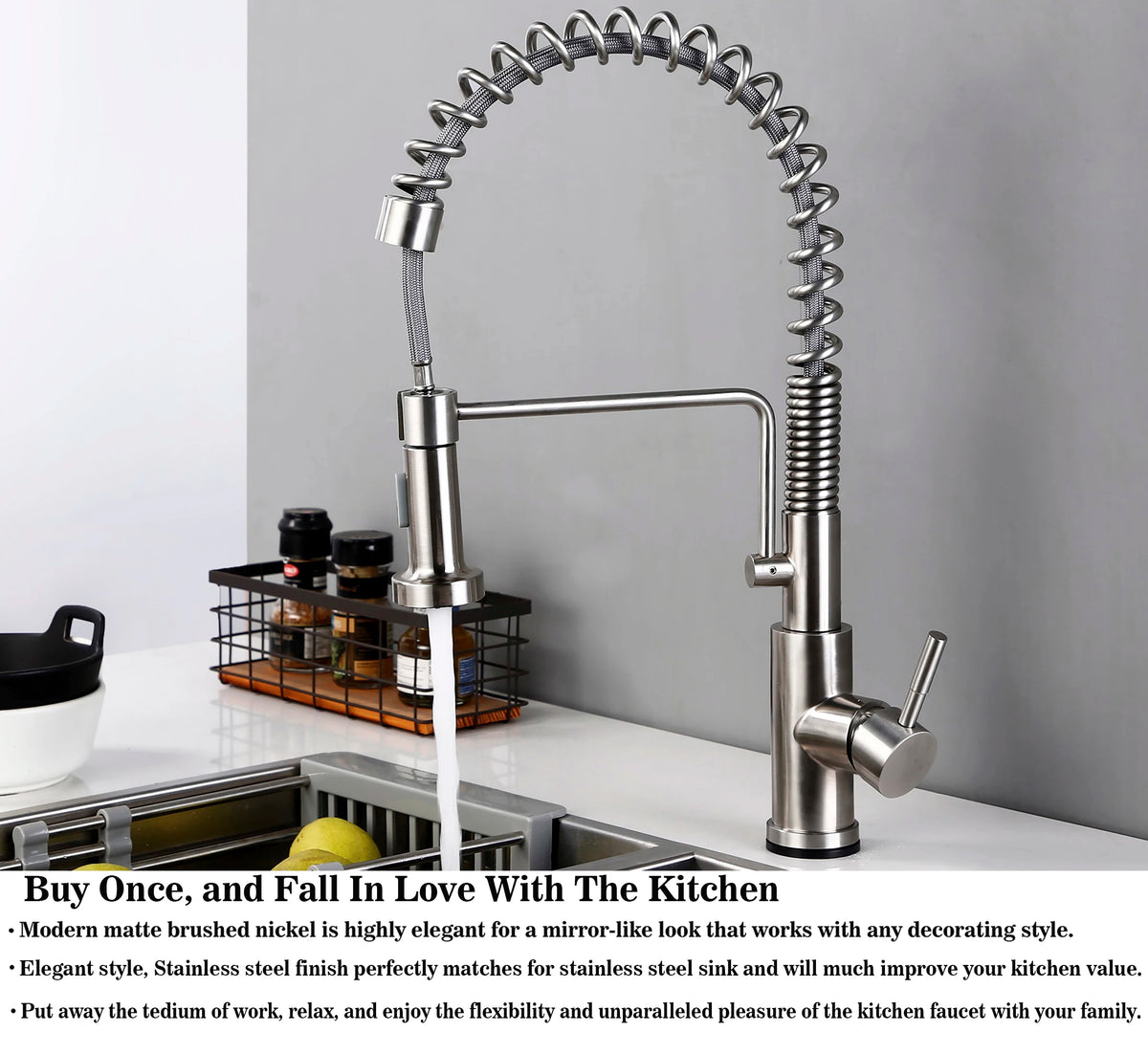 Touch On Faucet Matt Black Sensor Activated Pull