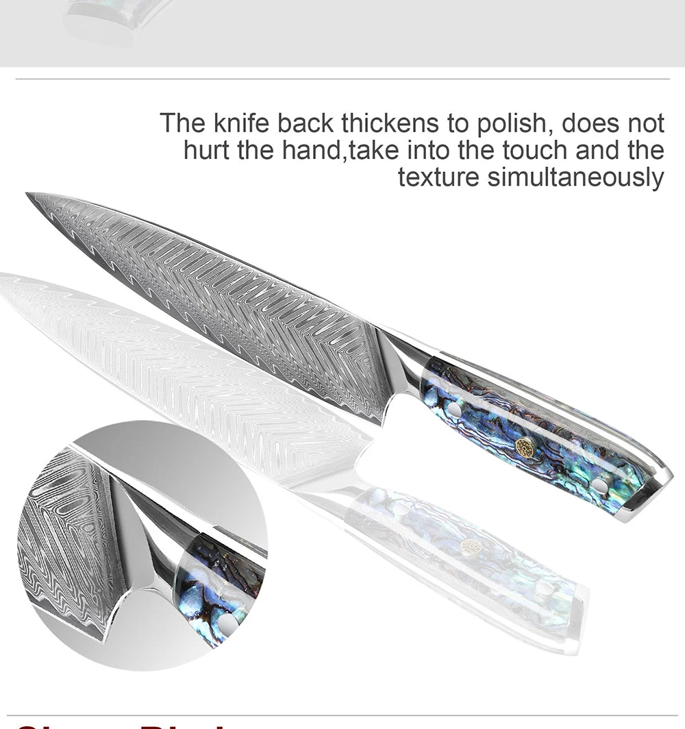 Xituo Damascus Steel Knife 1-5 Chef Knife Japanese