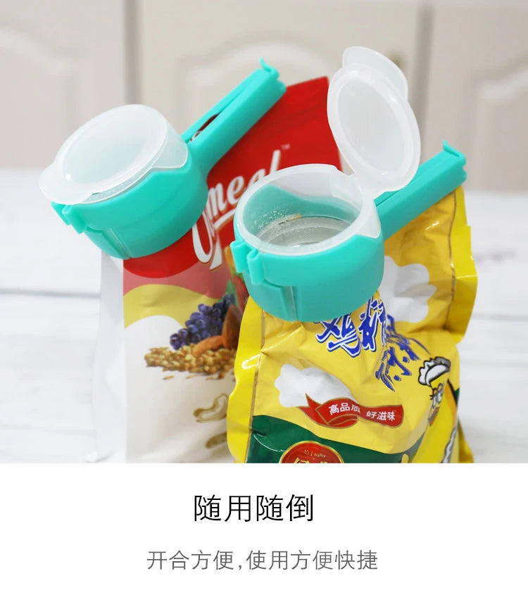 Food Storage Bag Sealing Clips Plastic Cap Sealer