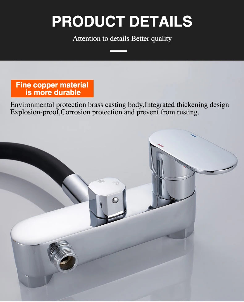 Brass Sink Taps Wall Mounted Basin Mixers Cold