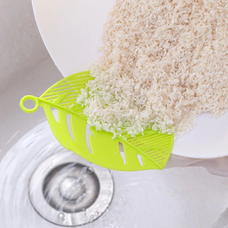 Multi-Use Pot Funnel Strainer Baffle Sieve Drainer Beans