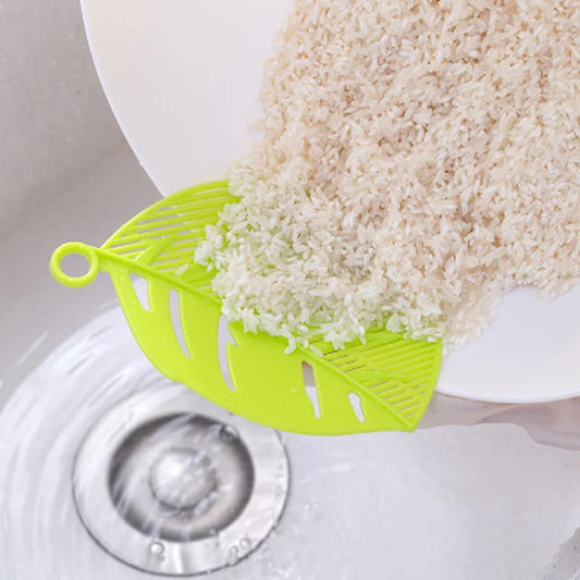 Multi-Use Pot Funnel Strainer Baffle Sieve Drainer Beans