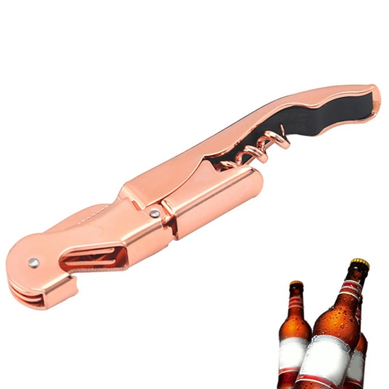 Rose Gold Corkscrew Wine Beer Bottle Opener Utensils