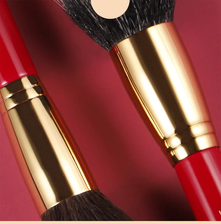 Chichodo Makeup Brush-Luxurious Red Rose Series 20pcs Animal