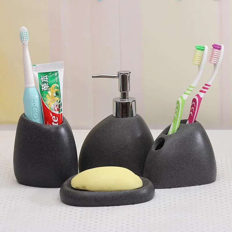 Resin Bathroom Emulsion Bottle High-Grade Wash Gargle Cup